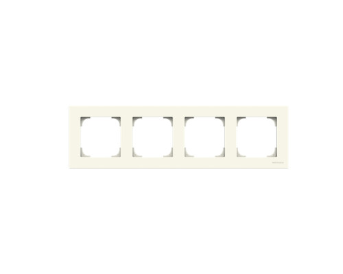 Чотиримісна рамка ABB серія Sky 2CLA857410A1101 8574.1 BL білий