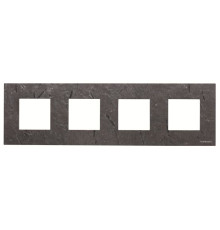 Чотиримісна рамка ABB Zenit 2CLA227400N2201 N2274 PZ (сланець)