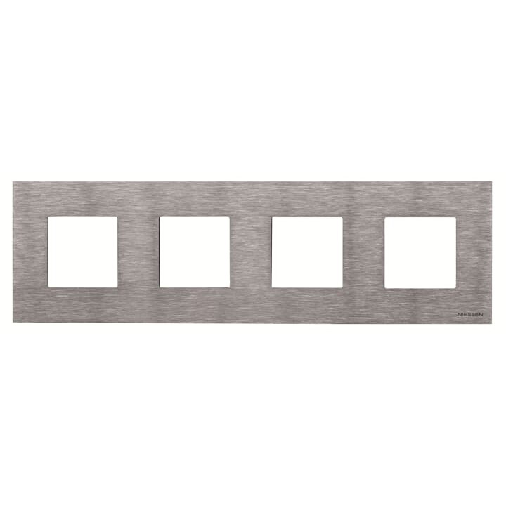 Чотиримісна рамка ABB Zenit 2CLA227400N4001 N2274 OX (сталь) · ABB · uk/chotirimisna-ramka-abb-zenit-2cla227400n4001-n2274-ox-stal