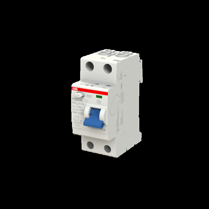 Диференціальне реле (ПЗВ) ABB F202 AC-63/003 (2CSF202001R1630) · ABB · uk/differencialnoe-rele-uzo-abb-f202-ac-63003-2csf202001r1630