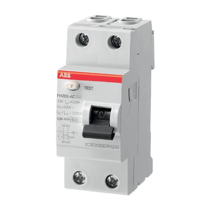 Диференціальне реле (ПЗВ) ABB FH202 AC-25/03 (2CSF202003R3250) · ABB · uk/differencialnoe-rele-uzo-abb-fh202-ac-2503-2csf202003r3250