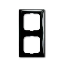 Двомісна рамка ABB Basic 55 2CKA001725A1507 2512-95-507 (чорний шато)