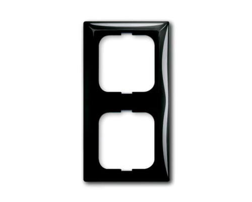 Двомісна рамка ABB Basic 55 2CKA001725A1507 2512-95-507 (чорний шато)