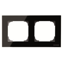 Двомісна рамка ABB серія Sky 2CLA857200A3101 8572 CN чорне скло · ABB · uk/dvomisna-ramka-abb-sky-2cla857200a3101-8572-cn-chorne-sklo
