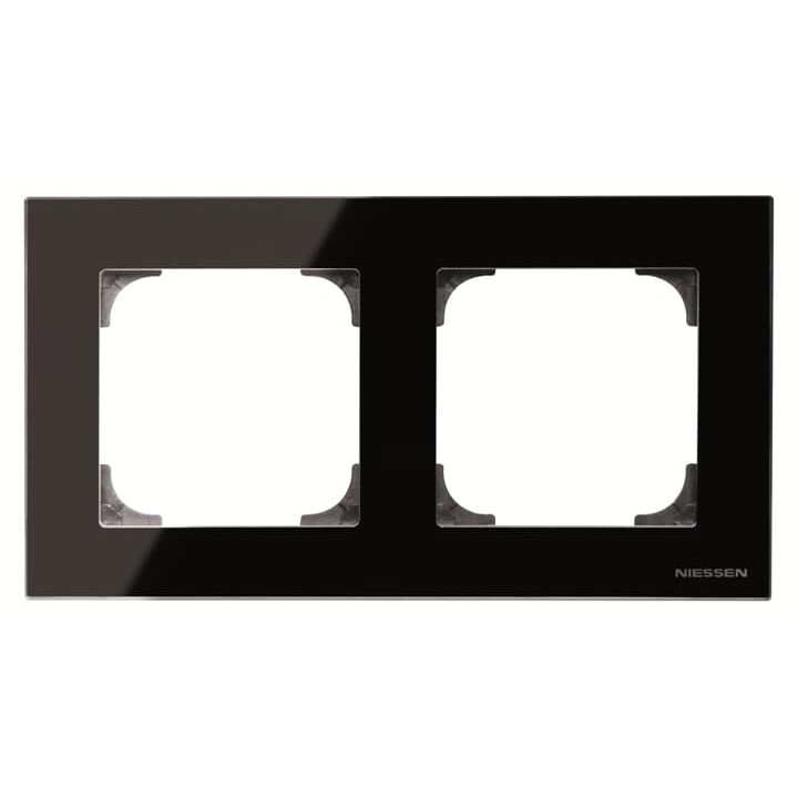 Двомісна рамка ABB серія Sky 2CLA857200A3101 8572 CN чорне скло · ABB · uk/dvomisna-ramka-abb-sky-2cla857200a3101-8572-cn-chorne-sklo