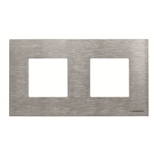 Двомісна рамка ABB Zenit 2CLA227200N4001 N2272 OX (сталь) · ABB · uk/dvomisna-ramka-abb-zenit-2cla227200n4001-n2272-ox-stal