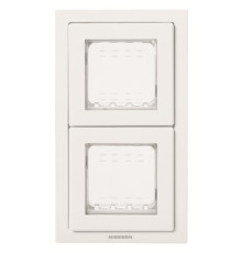 Двомісна рамка ABB Zenit 2CLA327200N1101 N3272 BL IP55 (білий)