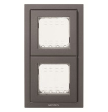 Двомісна рамка ABB Zenit 2CLA327200N1801 N3272 AN IP55 (антрацит)