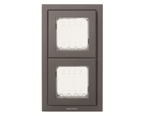 Двомісна рамка ABB Zenit 2CLA327200N1801 N3272 AN IP55 (антрацит)