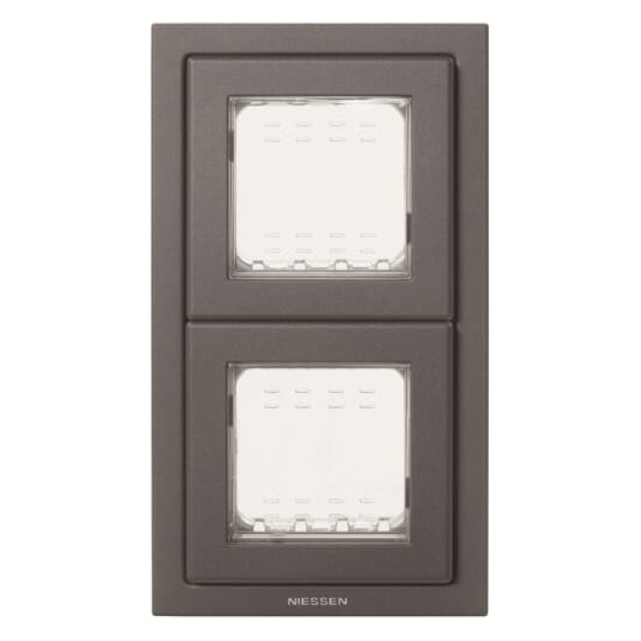 Двомісна рамка ABB Zenit 2CLA327200N1801 N3272 AN IP55 (антрацит) · ABB · uk/dvomisna-ramka-abb-zenit-2cla327200n1801-n3272-an-ip55-antrat