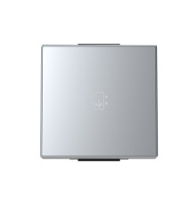 Клавіша карткового вимикача ABB серія Sky 2CLA851400A1301 8514 PL срібло
