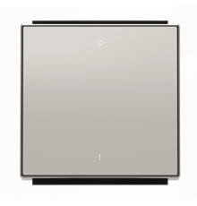 Клавіша вимикача ABB серія Sky 2CLA850120A1301 8501.2 PL з маркуванням 0/I срібло