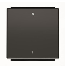 Клавіша вимикача ABB серія Sky 2CLA850120A1501 8501.2 NS з маркуванням 0/I чорний оксамит
