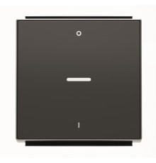 Клавіша вимикача ABB серія Sky 2CLA850140A1501 8501.4 NS з лінзою 0/I чорний оксамит