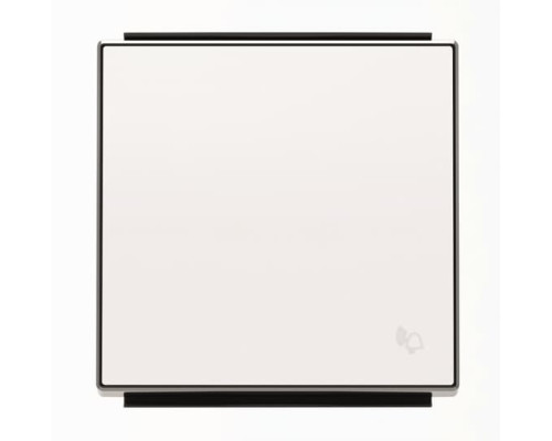 Клавіша вимикача ABB серія Sky 2CLA850400A1101 8504 BL із символом «Дзвінок» білий
