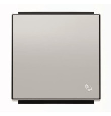 Клавіша вимикача ABB серія Sky 2CLA850400A1301 8504 PL із символом «Дзвінок» срібло