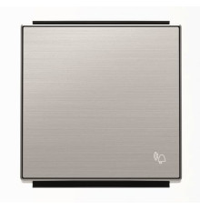 Клавіша вимикача ABB серія Sky 2CLA850400A1401 8504 AI із символом «Дзвінок» сталь