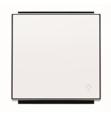 Клавіша вимикача ABB серія Sky 2CLA850420A1101 8504.2 BL із символом «Світло» білий