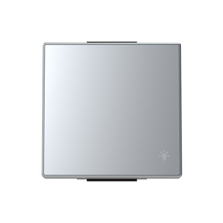 Клавіша вимикача ABB серія Sky 2CLA850420A1301 8504.2 PL із символом «Світло» срібло · ABB · uk/klavisha-vimikacha-abb-sky-2cla850420a1301-85042-pl-iz-simvol