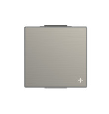 Клавіша вимикача ABB серія Sky 2CLA850420A1401 8504.2 AI із символом «Дзвінок» сталь