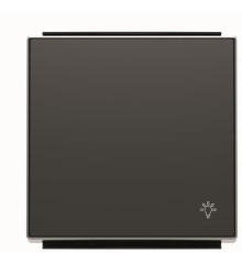 Клавіша вимикача ABB серія Sky 2CLA850420A1501 8504.2 NS із символом «Світло» чорний оксамит