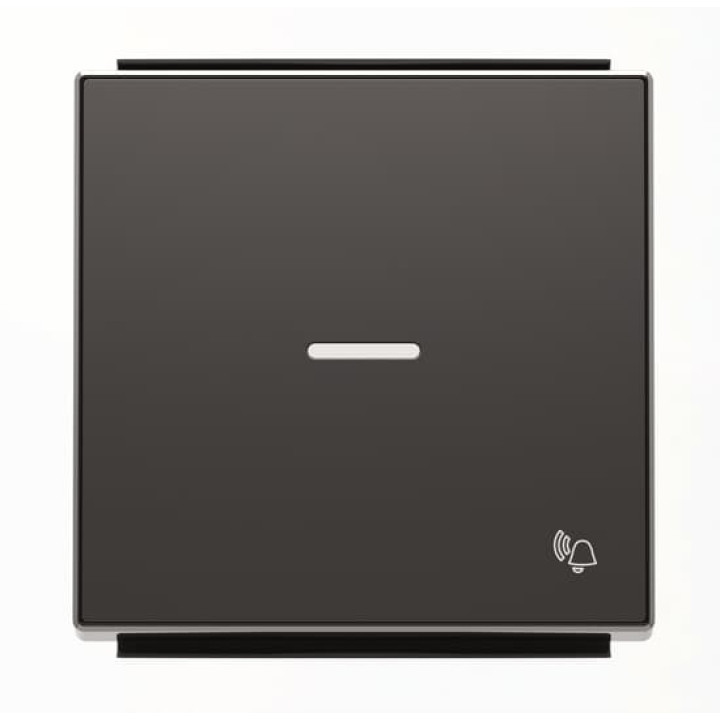 Клавіша вимикача ABB серія Sky 2CLA850430A1501 8504.3 NS із лінзою із символом «Дзвінок» чорний оксамит · ABB · uk/klavisha-vimikacha-abb-sky-2cla850430a1501-85043-ns-iz-linzoy