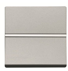 Кнопковий вимикач ABB Zenit 2CLA220460N1301 N2204.6 PL 1НЗ (срібло)