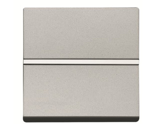Кнопковий вимикач ABB Zenit 2CLA220460N1301 N2204.6 PL 1НЗ (срібло)