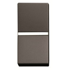 Кнопковий вимикач із символом «Світло» ABB Zenit 2CLA210470N1801 N2104.7 AN 1М (антрацит)