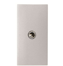 Mini-Jack розетка ABB Zenit 2CLA215540N1301 N2155.4 PL 1М (срібло)