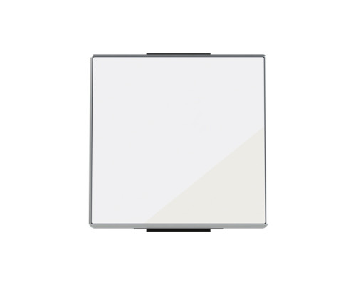 Одинарна клавіша вимикача ABB серія Sky 2CLA850100A2101 8501 CB біле скло