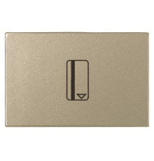 Однокнопковий картковий вимикач ABB Zenit 2CLA221410N1901 N2214.1 CV (шампань)