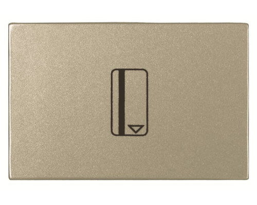 Однокнопковий картковий вимикач ABB Zenit 2CLA221410N1901 N2214.1 CV (шампань)