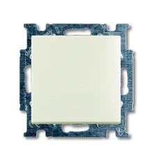 Однокнопковий прохідний вимикач ABB Basic 55 2CKA001012A2189 2006/6 UC-96-507 (білий шале)