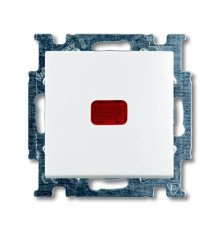 Однокнопковий вимикач з N-клеммою ABB Basic 55 2CKA001012A2143 2006/6 UCK-94-507 (білий)