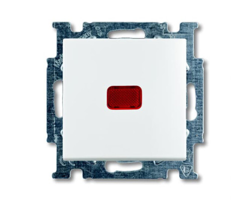 Однокнопковий вимикач з N-клеммою ABB Basic 55 2CKA001012A2143 2006/6 UCK-94-507 (білий)