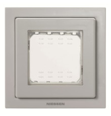 Одномісна рамка ABB Zenit 2CLA327100N1701 N3271 GR IP55 (сіра)