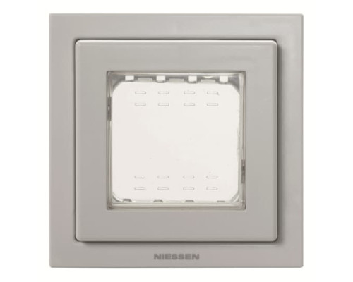 Одномісна рамка ABB Zenit 2CLA327100N1701 N3271 GR IP55 (сіра)