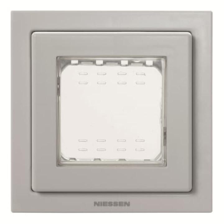 Одномісна рамка ABB Zenit 2CLA327100N1701 N3271 GR IP55 (сіра) · ABB · uk/odnomisna-ramka-abb-zenit-2cla327100n1701-n3271-gr-ip55-sira-