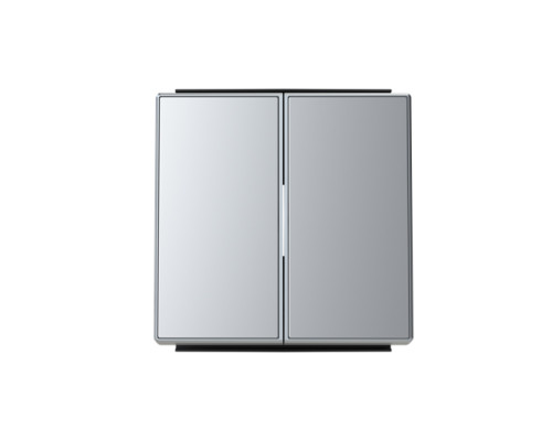 Подвійна клавіша ABB серія Sky 8511 PL срібло