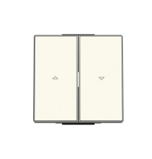 Подвійна клавіша жалюзі ABB серія Sky 2CLA854400A1101 8544 BL білий