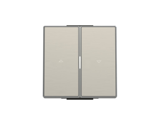 Подвійна клавіша жалюзі ABB серія Sky 2CLA854400A1401 8544 AI сталь