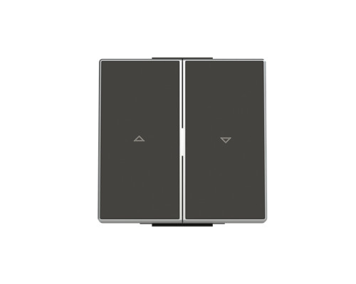 Подвійна клавіша жалюзі ABB серія Sky 2CLA854400A1501 8544 NS чорний оксамит