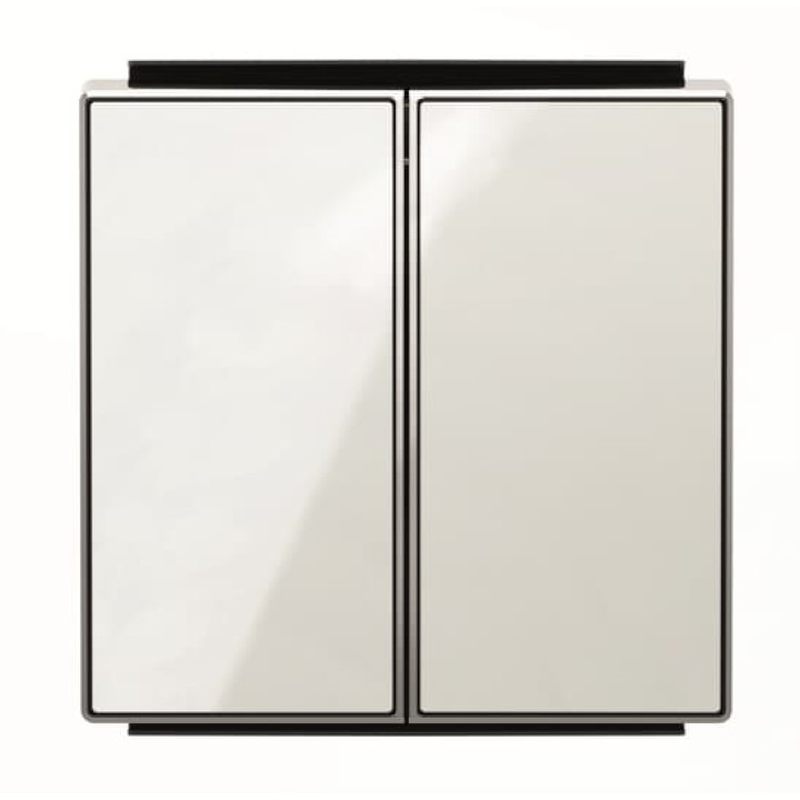 Подвійна клавіша вимикача ABB серія Sky 2CLA851100A2101 8511 CB біле скло · ABB · uk/podvijna-klavisha-vimikacha-abb-sky-2cla851100a2101-8511-cb-b