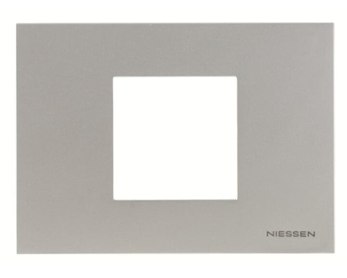 Рамка ABB Zenit 2CLA247200N1301 N2472 PL італійський стандарт 2М (срібло)