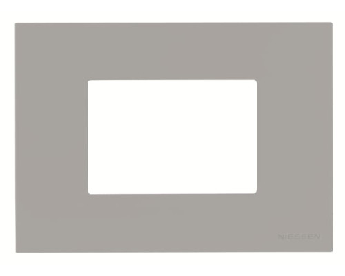 Рамка ABB Zenit 2CLA247300N1301 N2473 PL італійський стандарт 3М (срібло)