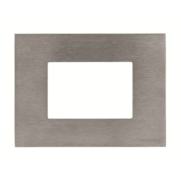 Рамка ABB Zenit 2CLA247300N4001 N2473 OX італійський стандарт 3М (сталь) · ABB · uk/ramka-abb-zenit-2cla247300n4001-n2473-ox-italijskij-standart-