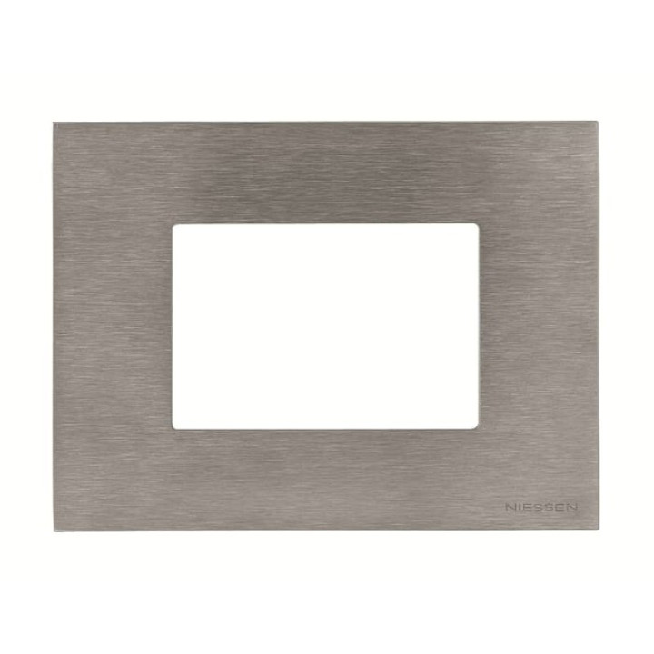 Рамка ABB Zenit 2CLA247400N4001 N2474 OX італійський стандарт 4М (сталь) · ABB · uk/ramka-abb-zenit-2cla247400n4001-n2474-ox-italijskij-standart-