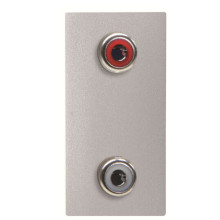 RCA розетка ABB Zenit 2CLA215520N1301 N2155.2 PL 1М (срібло) · ABB · uk/rca-rozetka-abb-zenit-2cla215520n1301-n21552-pl-1m-sriblo