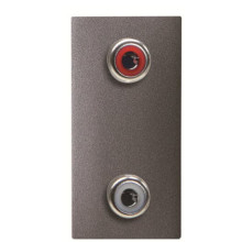 RCA розетка ABB Zenit 2CLA215520N1801 N2155.2 AN 1М (антрацит) · ABB · uk/rca-rozetka-abb-zenit-2cla215520n1801-n21552-an-1m-antratsit
